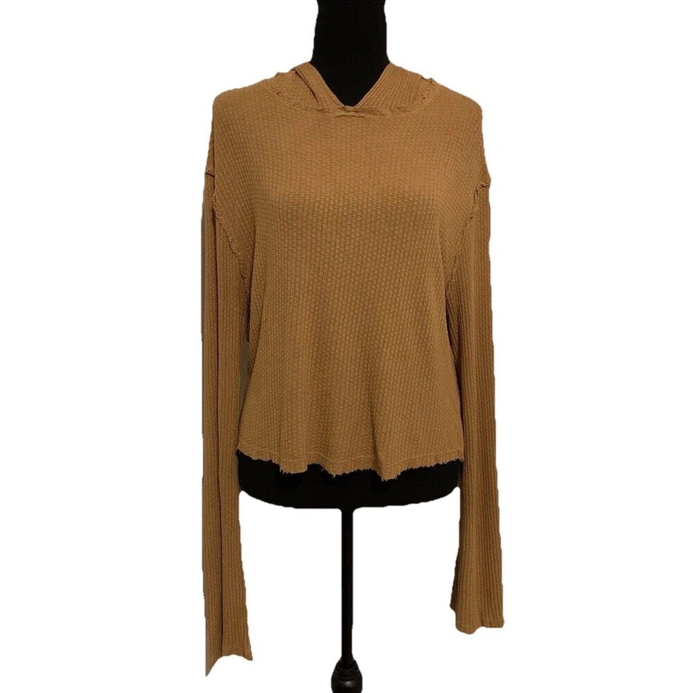 Lovers And Friends Womens Size Medium Cropped Sweater Raw Hem Oversized Soft